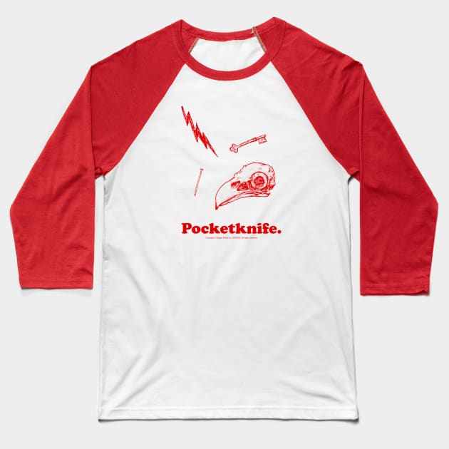 Pocketknife Baseball T-Shirt by fakebandshirts
